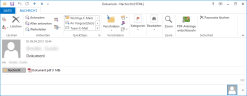An email with PDF attachment in read-only view
